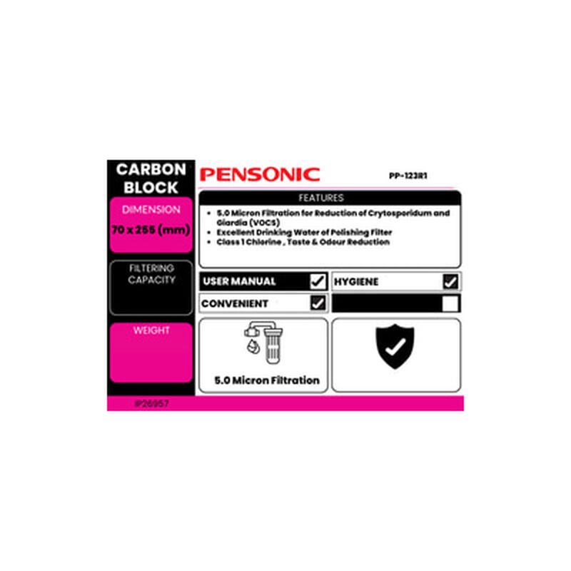 PENSONIC Cto Carbon Block PP-123R1-image 3