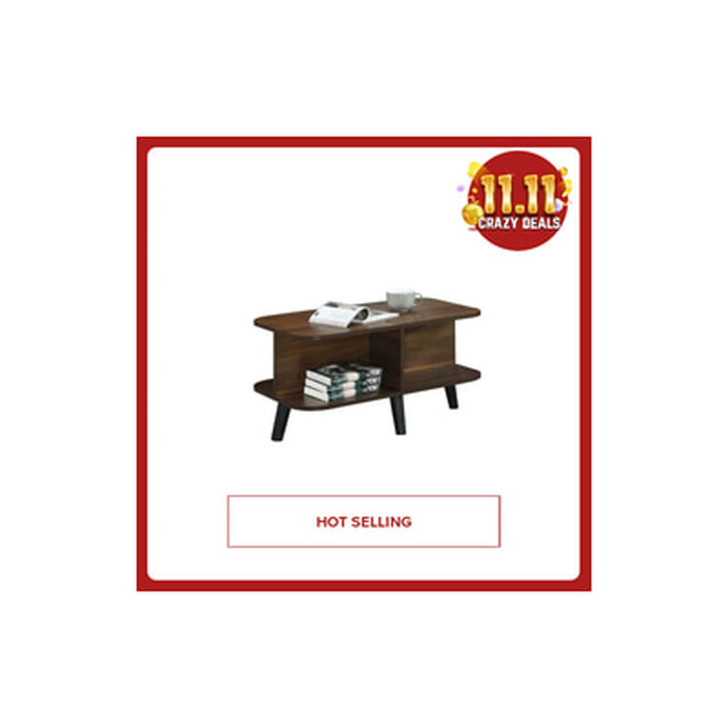 DHEP Coffee Table 2.5 Ft-brown Particle Board KINO-image 3