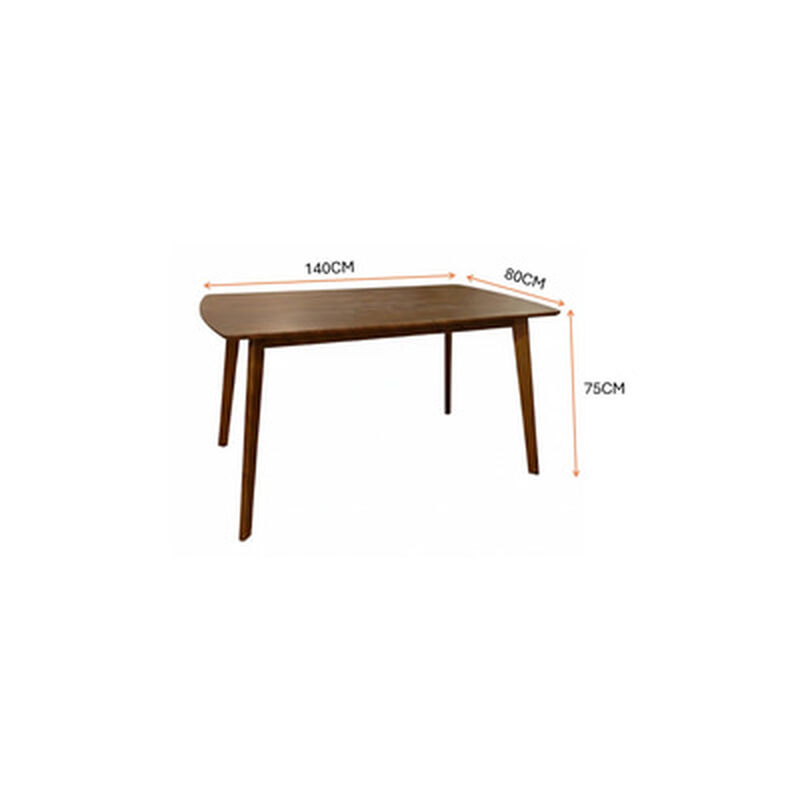 RELAX 1+6 Solid Wood Dining Set COLMAR (WALNUT)-image 4