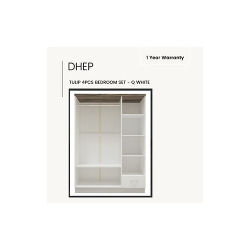 DHEP 4x6ft Q 4pcs Br Set Pu White TULIP-image 6