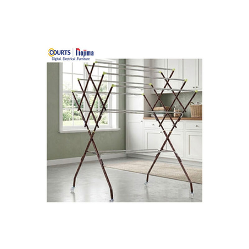 Outdoor Clothes Hanger Metal 10 Bar ASA-image 1