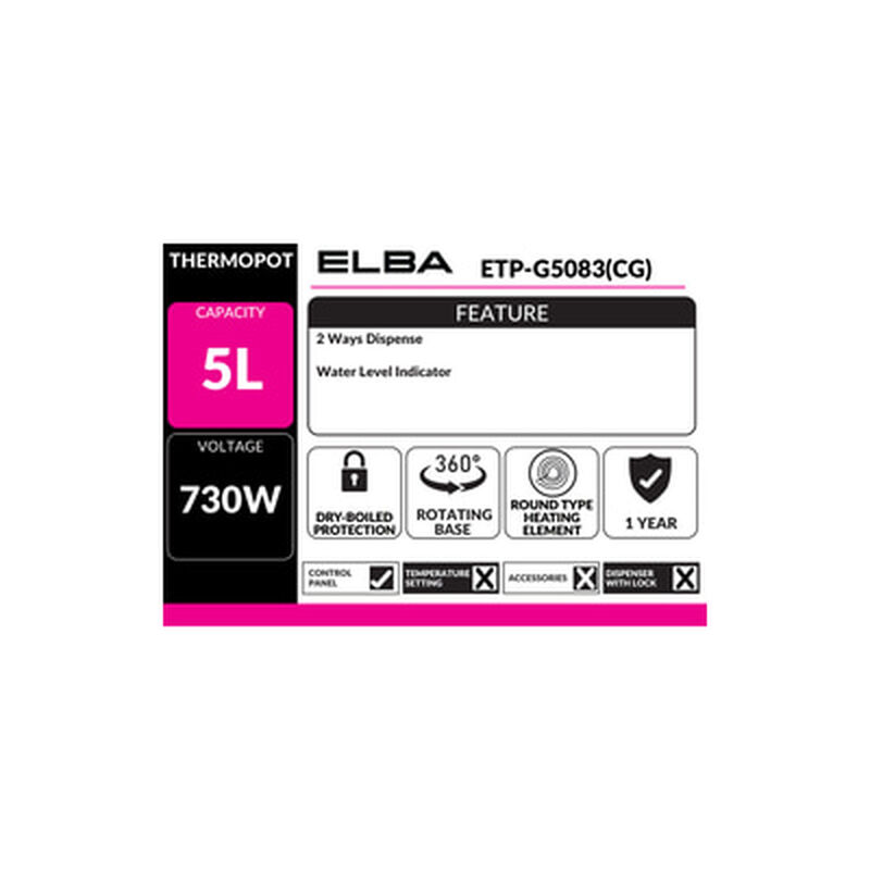 ELBA Thermopot 5l ETP-G5083(CG)-image 2