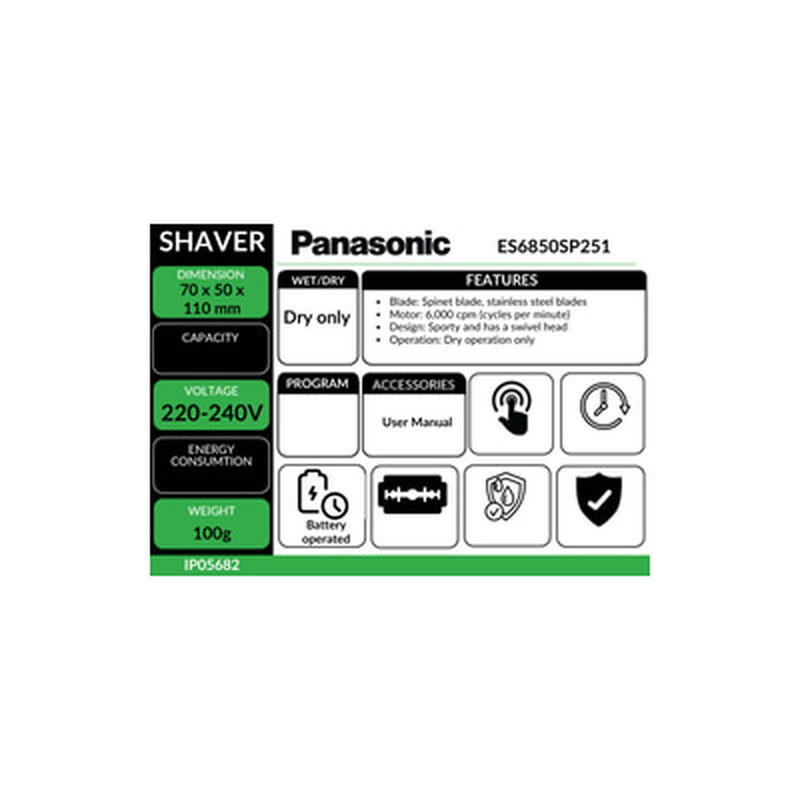 PANASONIC Shaver (men) ES6850SP251-image 7
