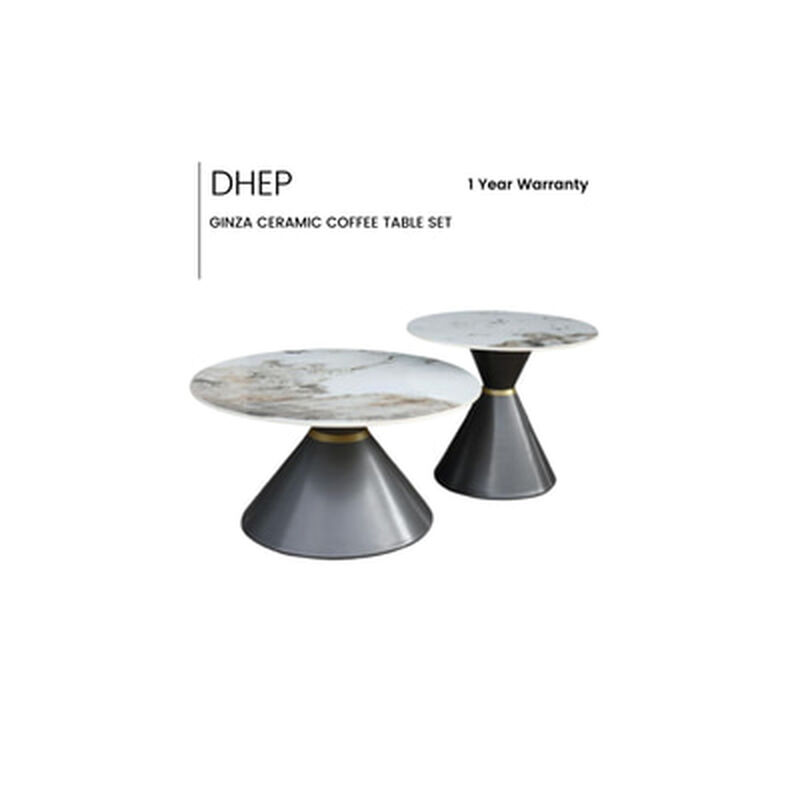 DHEP Ceramic Coffee Table Set GINZA-image null