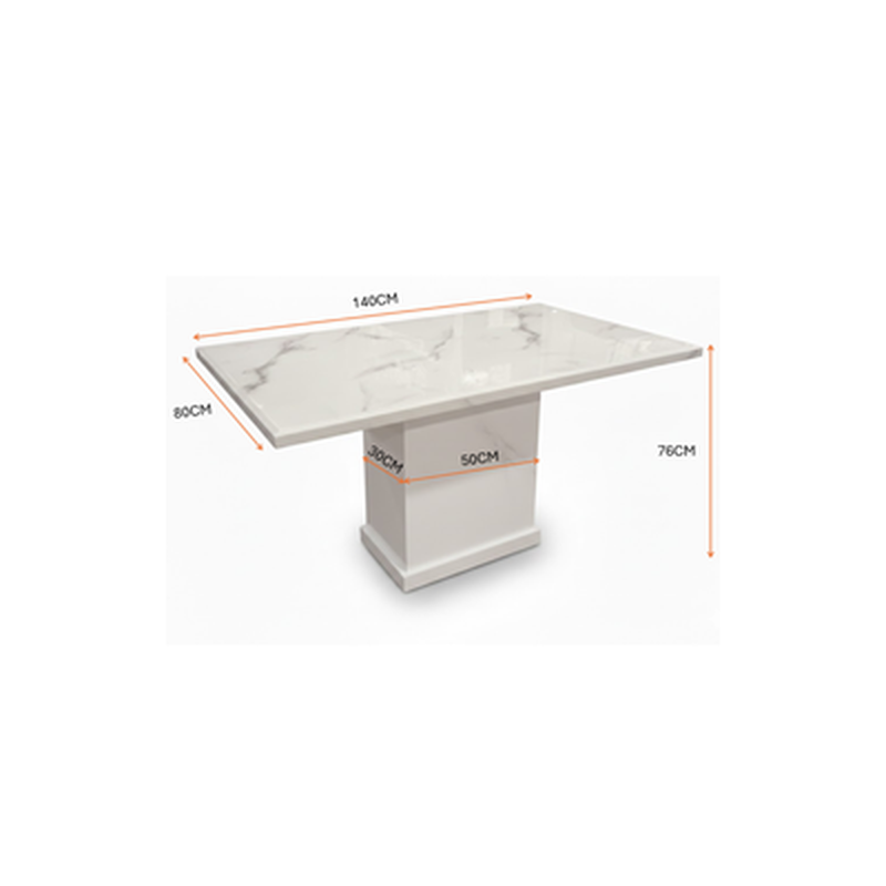 ND Rec marble dining set-image 3