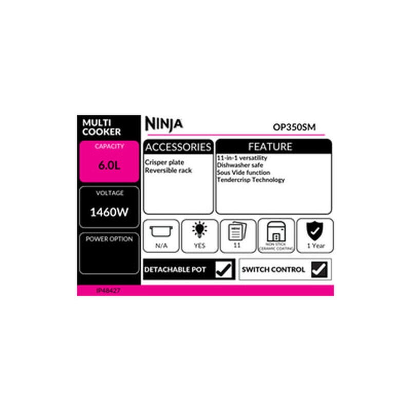 NINJA Multi Cooker 6l OP350SM-image 4
